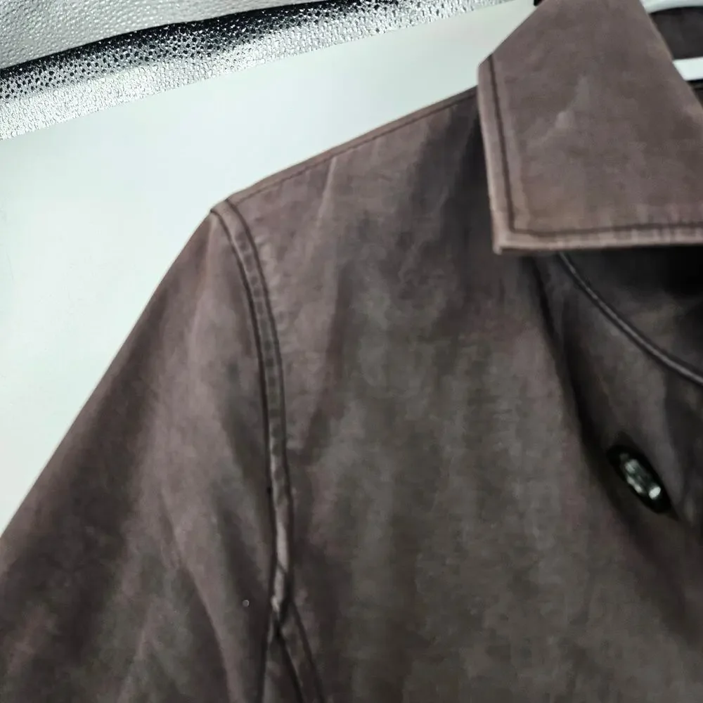 Adam Et Rope Mens Jacket Brown Japanese Normcore Button Front Outdoor Size 38